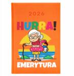  Naptár A5 2026 Narancssárga Vicces Tervező Nyugdíjasoknak Hurrá Nyugdíj (Kalendarz Pomarańczowy Hurra Emerytura)