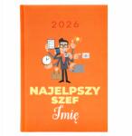  Naptár A5 2026 Narancs Határidőnapló Ajándék A Főnöknek A Legjobb Főnök (Kalendarz Pomarańcz Najlepszy Szef)