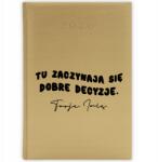  Könyvnaptár 2026 Év Arany tervező A5 Ajándék Jó döntések Név Wz (Złoty Planer 26 Dobre Decyzje)