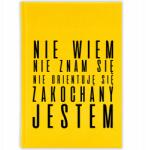 FunnyCase Naptár tervező 2026 Szerelmes Vagyok Citrom határidőnapló Ajándék Minták (Kalendarz Cytrynowy ZAKOCHANY JESTEM)