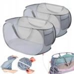  Szennyestartó Kosár Összecsukható Kád Kerek 75L Szemes 2DB (250221GW13)