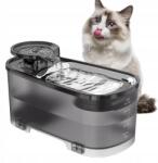  Vízi Szökőkút Automata Itató Macska Kutya Csendes Szűrővel 2.5L Tál (240717JN02Q)