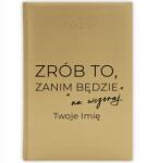  Könyvnaptár 2026 Év Arany Tervező A5 Ajándék Csináld Ezt Név Minták (Złoty Planer 26 Zrób To)