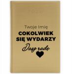  Könyvnaptár 2026 Év Arany tervező A5 Ajándék Tanács Név Minták (Złoty Planer 26 Dasz Radę)