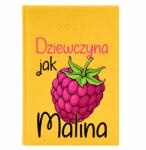  Naptár A5 2026 Sárga Határidőnapló Barátnő Lány Mint Málna Minták (Kalendarz 2026 Żółty Dziewczyna Jak Malina)