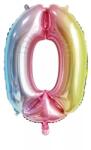 Hopki Lufi Szám 0 Születésnap Bál Évforduló Farsang Hélium Nagy 75 CM Szivárványos