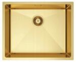 Melanstar Rozsdamentes acél mosogató, arany, 540x440x210mm, 210mm mély, megfordítható (MEL5444G)