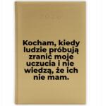  Naptár Arany 2026 A5 Határidőnapló Motivációs Ajándék Szeretem A Különböző Mintákat (KALENDARZ 2026 ZŁOTY KOCHAM)