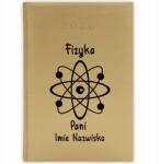 FunnyCase Könyvnaptár 2026 Fizika Hölgy *név* Arany Tervező Minták (Kalendarz Złoty FIZYKA PANI *IMIĘ I NAZWISKO*)