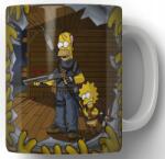 BestSub Bögre Fényes 330 ML Simsonok Mese Ajándék Ötlet Különböző Grafikák (1979)