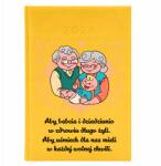 FunnyCase Naptár 2026 Sárga Ajándék Nagymama Nagypapa Napjára Kívánságok Nagyszülőknek (Kalendarz 2026 Seledynowy Dla Babci Dziadka)