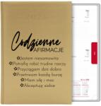 FunnyCase Naptár Arany Könyv Határidőnapló A5 2026 Tervező Napi Megerősítés Wz (Kalendarz CODZIENNA AFIRMACJA)