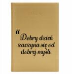  Naptár A5 2026 Arany Tervező Jó Nap Jó Gondolattal kezdődik