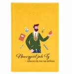 FunnyCase Naptár A5 2026 Sárga Tervező Ajándék Pedagógusnapra Egyszer Millió (Kalendarz Żółty Raz Na Milion)