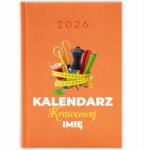 FunnyCase Könyvnaptár 2026 Varrónői Naptár Narancssárga Ajándék Minták (Kalendarz Pomarańczowy KALENDARZ KRAWCOWEJ)