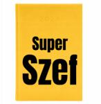  Könyvnaptár A5 2026 Sárga Ajándék Határidőnapló Szuper Főnök Minták (Kalendarz 2026 Żółty Super Szef)