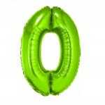 Hopki Lufi Szám 0 Születésnap Bál Évforduló Farsang Hélium Nagy 75 CM Zöld