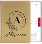 FunnyCase Naptár Arany Könyv Határidőnapló A5 2026 Tervező Adiana Monogram Wz (Kalendarz DLA ADIANNY MONOGRAM)