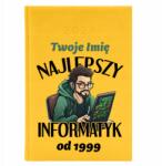 FunnyCase Naptár A5 2026 Sárga Személyre szabott A Legjobb Informatikus *Dátumtól* (Kalendarz Najlepszy Informatyk Żółty)