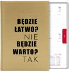 FunnyCase Naptár Arany Könyv Határidőnapló A5 2026 Önfejlesztés Tervező Motiváció Wz (Kalendarz SAMOROWÓJ MOTYWACJA)