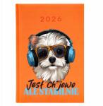 FunnyCase Naptár A5 2026 Narancssárga Munkatervező Ch*jowo De Stabil Mix Wz (Kalendarz A5 2026 Pomarańcz Zwierzęta)