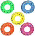  Colac gonflabil fetite pentru inot, cu alveole, imprimeu animalute, roz 50 cm (JOC25336)