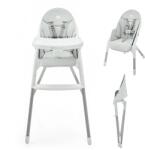 KinderKraft Dinnly 2in1 light grey Scaun de masa bebelusi, inaltator