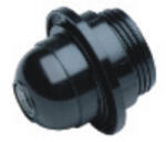  Famatel Műanyag csillárfoglalat E-27 fekete, galléros (166)