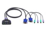 ATEN Switch KVM 2 porturi VGA PS/2, ATEN CS62S (CS62S)
