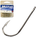 Mustad Long Shank Beak 3/0 Nickel 25pcs/bag (m4350300) - fishingoutlet