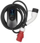 Boult 3 Fázis/16A 11 kW piros CEE hálózati töltőállomás (hordozható, 5m-es Type-2-es Kábel, 8-16A között állítható, IP65, LED kijelző) (P10-3P-16A)