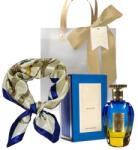 Paris Corner - Set cadou Paris Corner Oud Emir Voux Blue, Apa de Parfum, Unisex, 100 ml + esarfa satinata Unisex