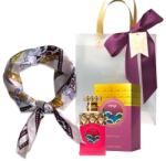 Paris Corner - Set cadou Paris Corner Minya Caramel Dulce, Apa de Parfum, Femei, 100 ml + esarfa satinata Femei