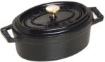 Staub La Cocotte Mini ovális lábas (11 cm) fekete