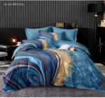 Luna ágynemű garnitúra 7 részes 5D kék-arany - isinwheel