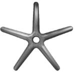 ANTARES Lábkereszt D. 600 műanyag fekete (D600/P.10N)