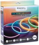 IBIZA LIGHT & SOUND Banda LED Ibiza Light NEONFLEX RGB Lungime 5M IP65 Alb (LLS500RGB-NEO)