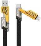 Awei Cablu de date Awei CL-226, USB-C / USB-A la USB-C / Lightning, 65W, 480Mbps, 1.2m, Negru (6954284011617)