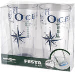 Brunner Set Festa Blue Ocean - 2ks pohár készlet