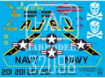 HADMODELS 1/48 F-14A Jolly Rogers USS Theodore Roosevelt vadászgép matrica készlet HAD32098 (HAD32098)