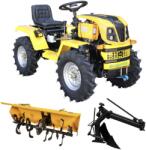 ProGarden Campo T12 Minitractor G2.1 4x4, 12CP, diesel, hidraulica fata-spate, roti 6.00-12 cu freza tractata si plug reversibil (4560000104PFP2) - agromoto