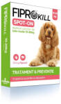 Chanelle Fiprokill 134 mg Spot-On Caine 10-20 kg -3 Pipete Antiparazitare Cutie