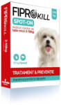 Chanelle Fiprokill 67 mg Spot-On Caine 2-10 kg -3 Pipete Antiparazitare Cutie