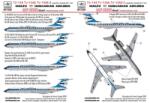 HADMODELS 1/144 Tu-134 A Malév 70 -80 évek utasszállító repülőgép matrica készlet HADDW144001 (HADDW144001)
