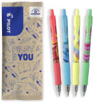 Pilot Flow pack rollere cu gel Pilot G2 Flow 0.7 mm cu click 4 culori (PFLW464532)
