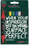 Faber-Castell Blister 6 markere acrilice multimark culori de baza faber-castell (FC186003)