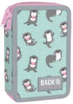 DERFORM Penar echipat cu 2 fermoare Derform BackUP 6 DW 12, Motiv Otters in Love (PB6DW12) Penar