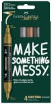 Faber-Castell Blister 4 markere acrilice multimark culori metalizate faber-castell (FC186004)
