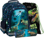 DERFORM Set scoala DINOZAUR - Ghiozdan + Penar etui + Sac incaltaminte, Derform (SET-2440+2686+2563)