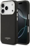 Lacoste PU Leather Champs Elysees MagSafe Tok iPhone 17 Pro Készülékhez Fekete
